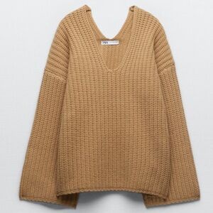 Zara Women's Tan Sweater